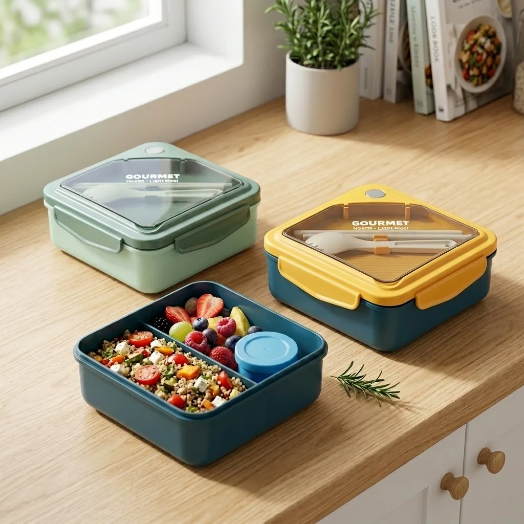 Meal Prep Or Prep Meal - Hermetycznie zamknięte plastikowe pudełko na lunch