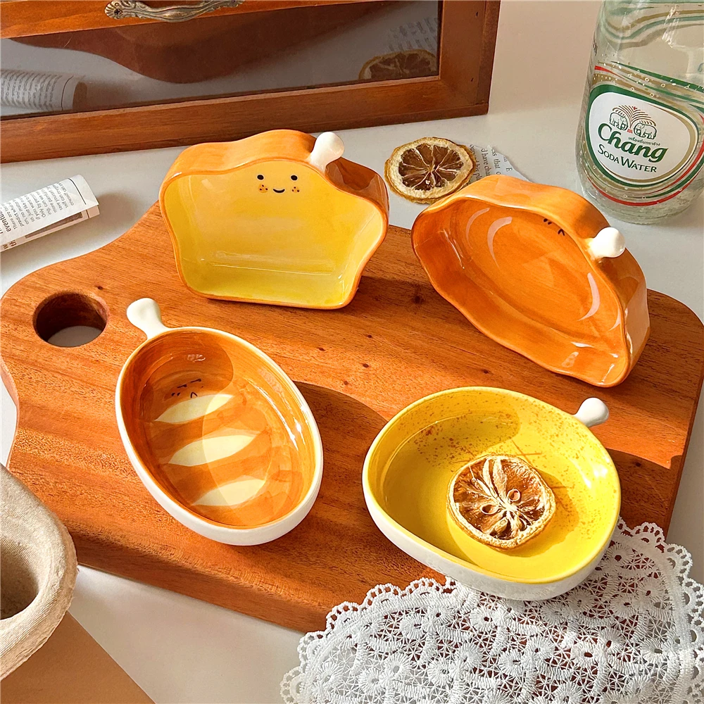 Sauce Dipping Cup - Kreatywne ceramiczne naczynie w kształcie chleba,