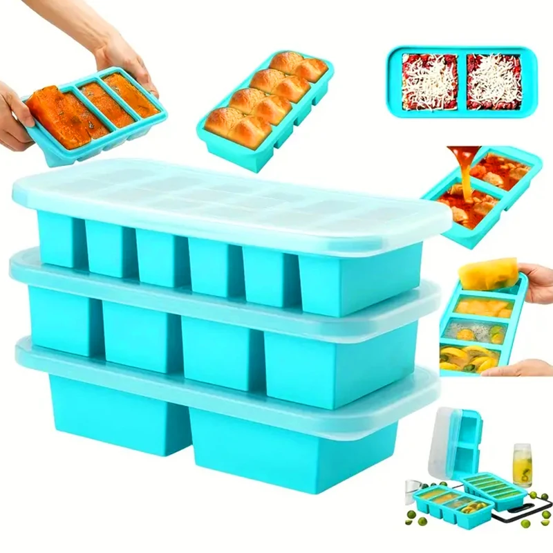 Meal Prep Or Prep Meal - 2- lub 3-częściowa silikonowa forma do