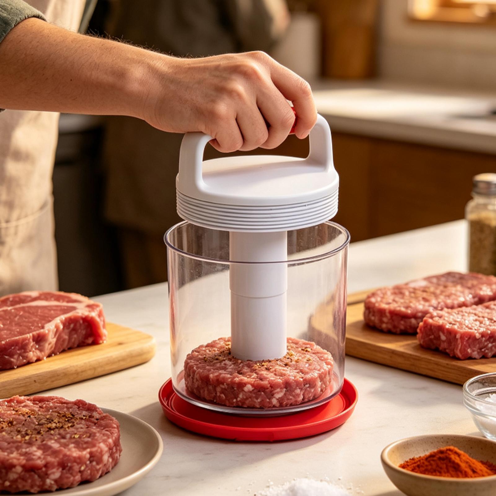 Praska do hamburgerów, okrągła – Meal Prep Template recenzja i cena