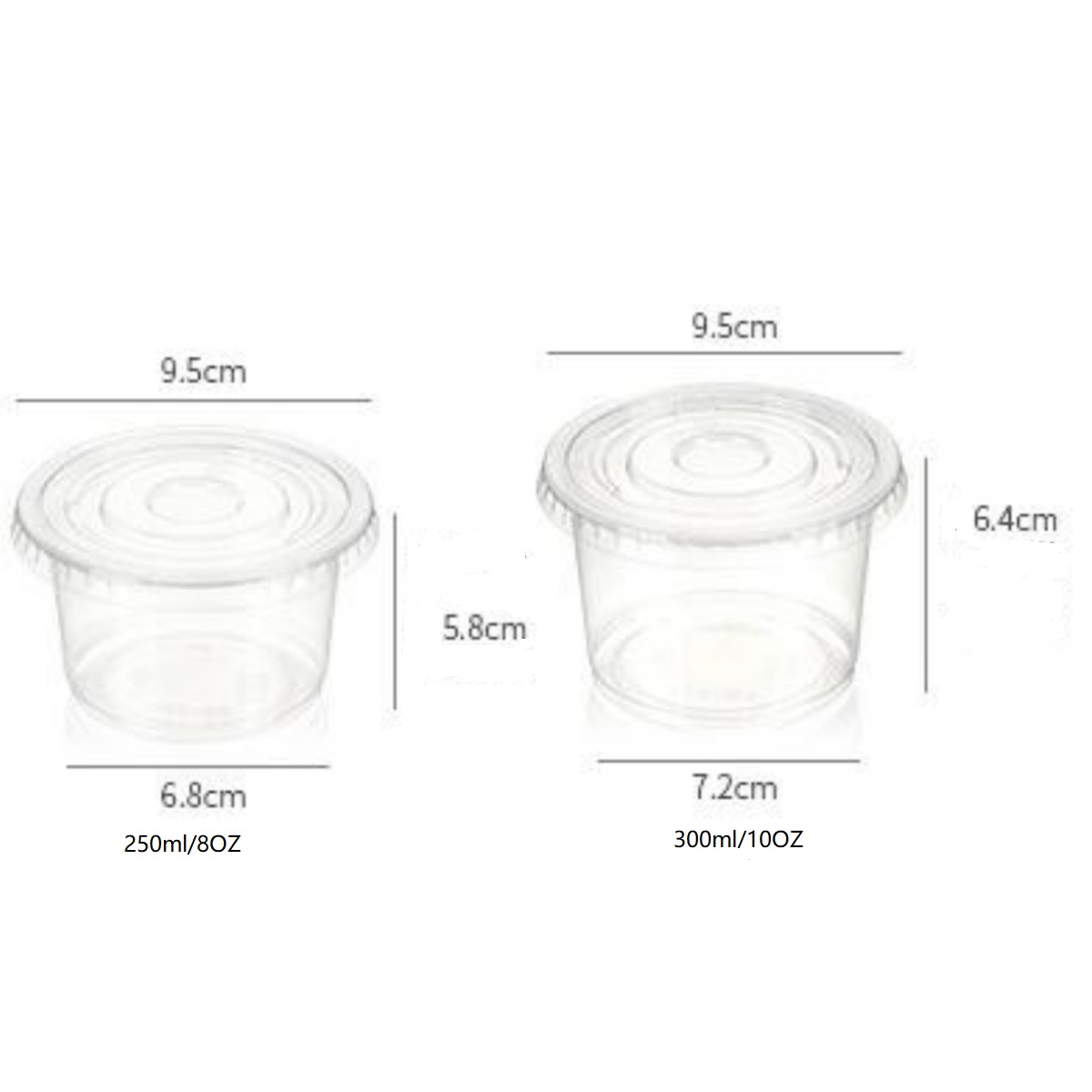 Plastikowe kubki na parfait 8/ – Sauce Dipping Cup recenzja i cena
